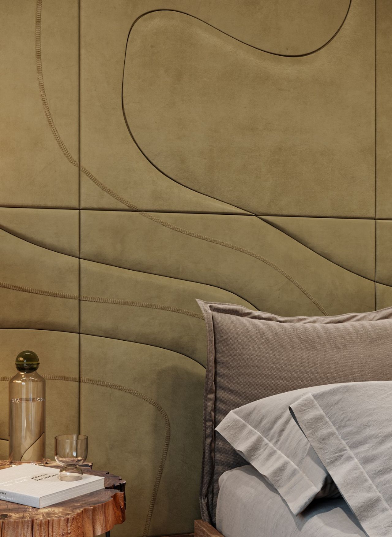 Studioart Terra Velluto Chic Olive Brown Det