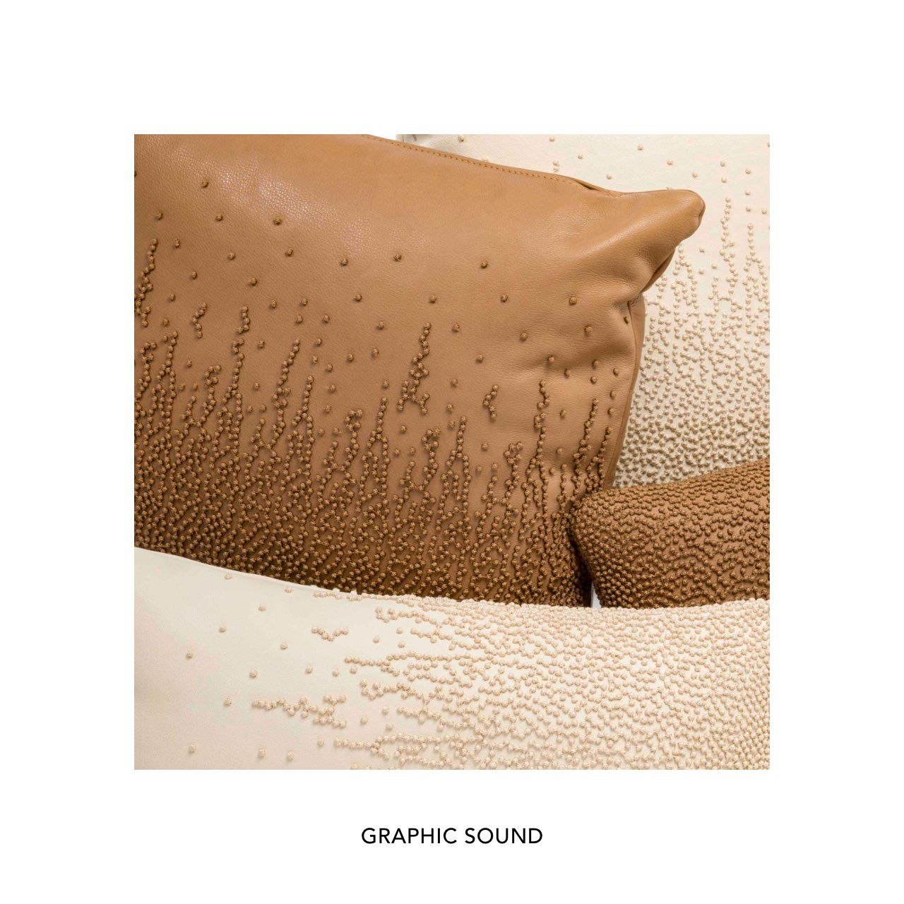 Studioart Cuscini Ricamo Detail Graphic Sound